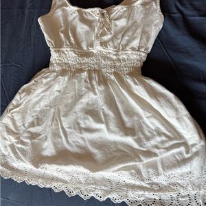 GAP White Eyelet Casual Dress